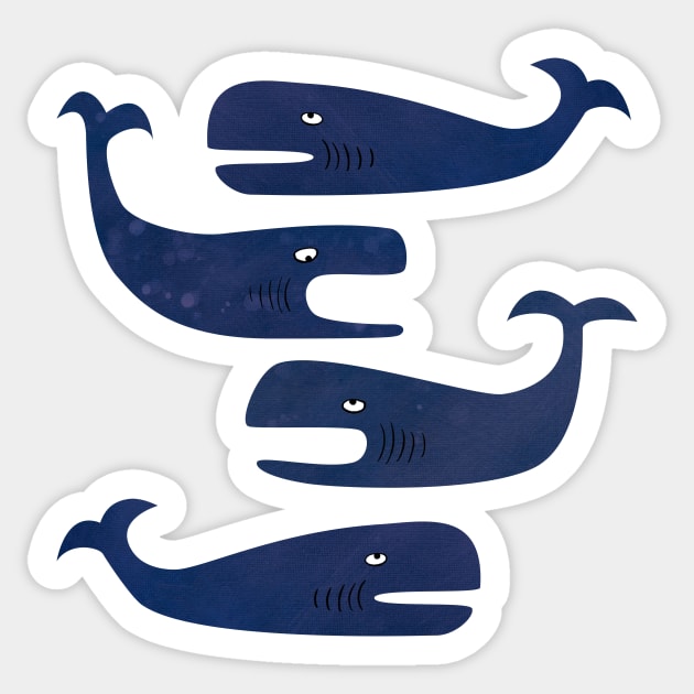 Whales Sticker by NicSquirrell